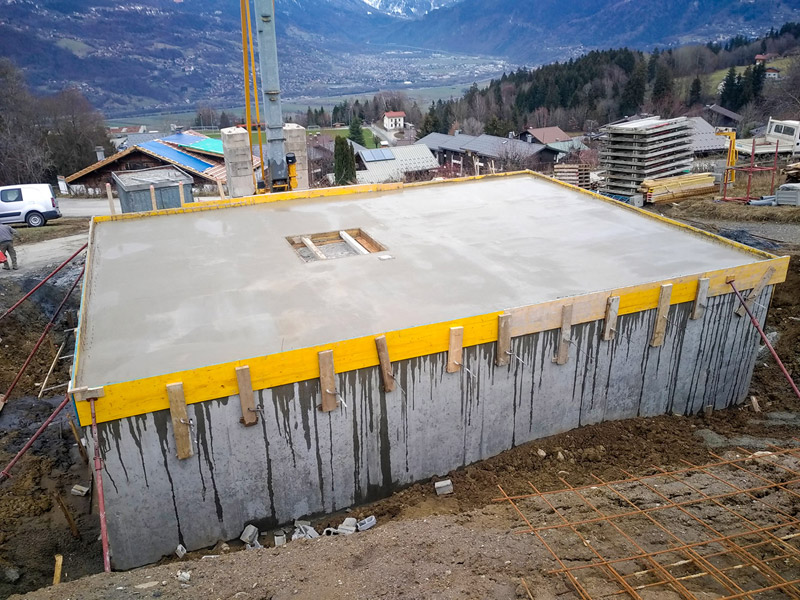 Maçonnerie à Combloux en Haute-Savoie