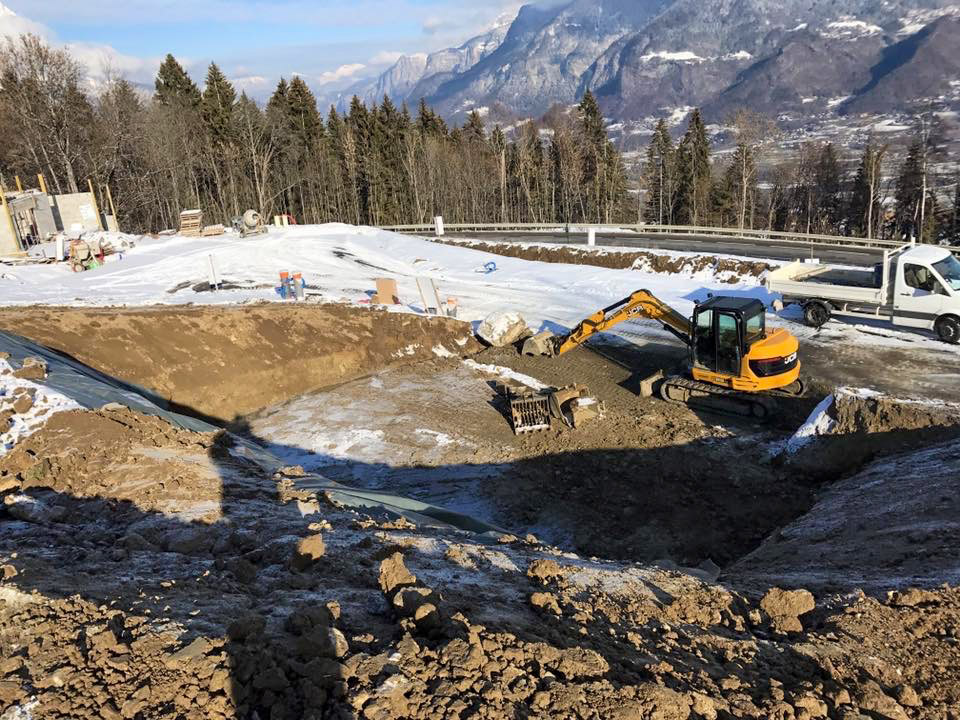 Terrassement pour un chalet